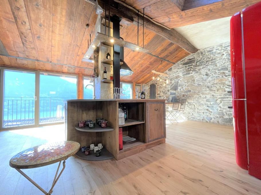 Romantic Home Stone With Amazing View Lake Of Como And Oleandra ラーリオ エクステリア 写真