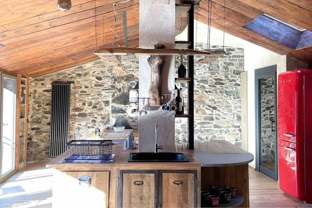Romantic Home Stone With Amazing View Lake Of Como And Oleandra ラーリオ エクステリア 写真